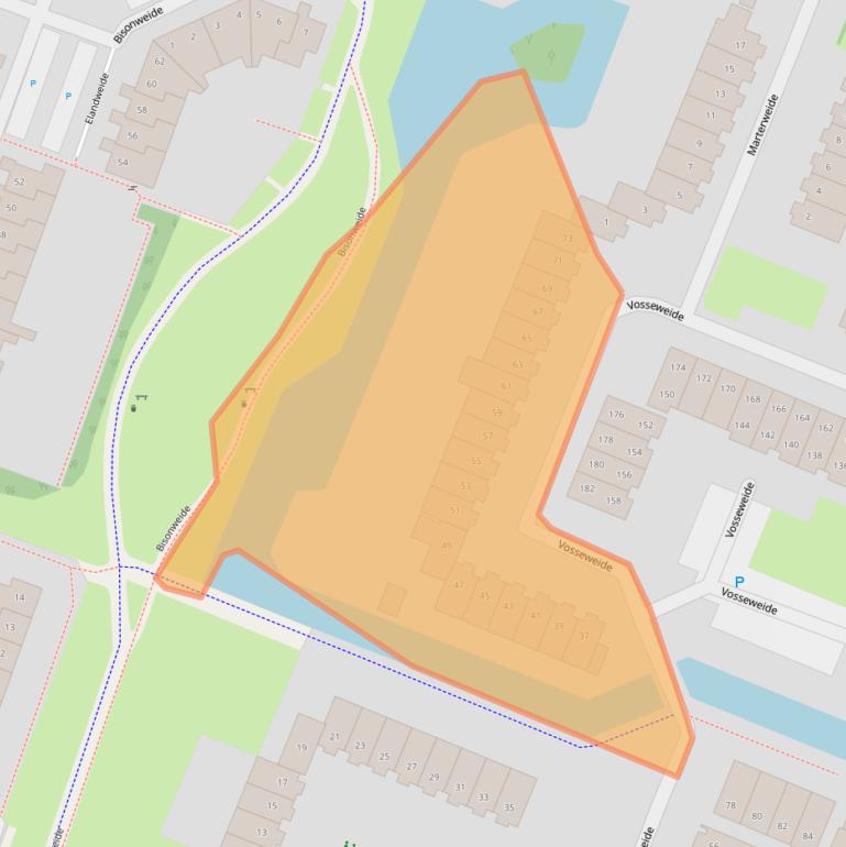 Kaart van postcodegebied 3437TB.