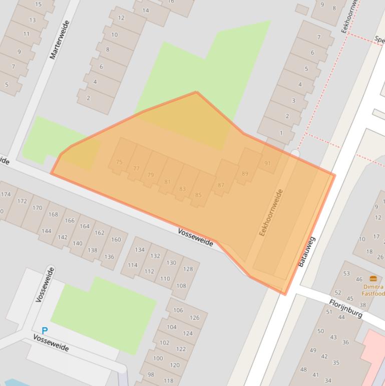 Kaart van postcodegebied 3437TC.