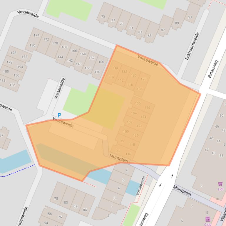 Kaart van postcodegebied 3437TG.