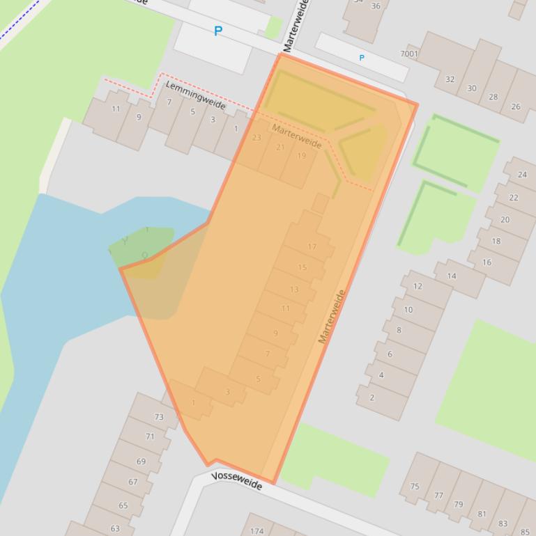 Kaart van postcodegebied 3437TK.