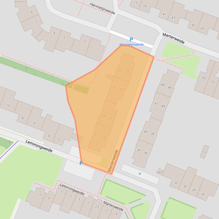 Kaart van postcodegebied 3437TL.