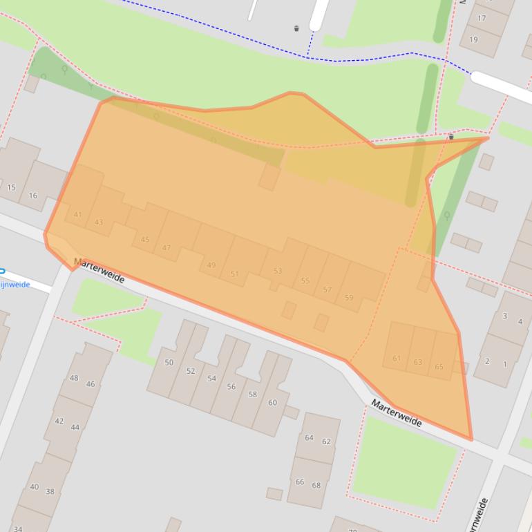 Kaart van postcodegebied 3437TM.