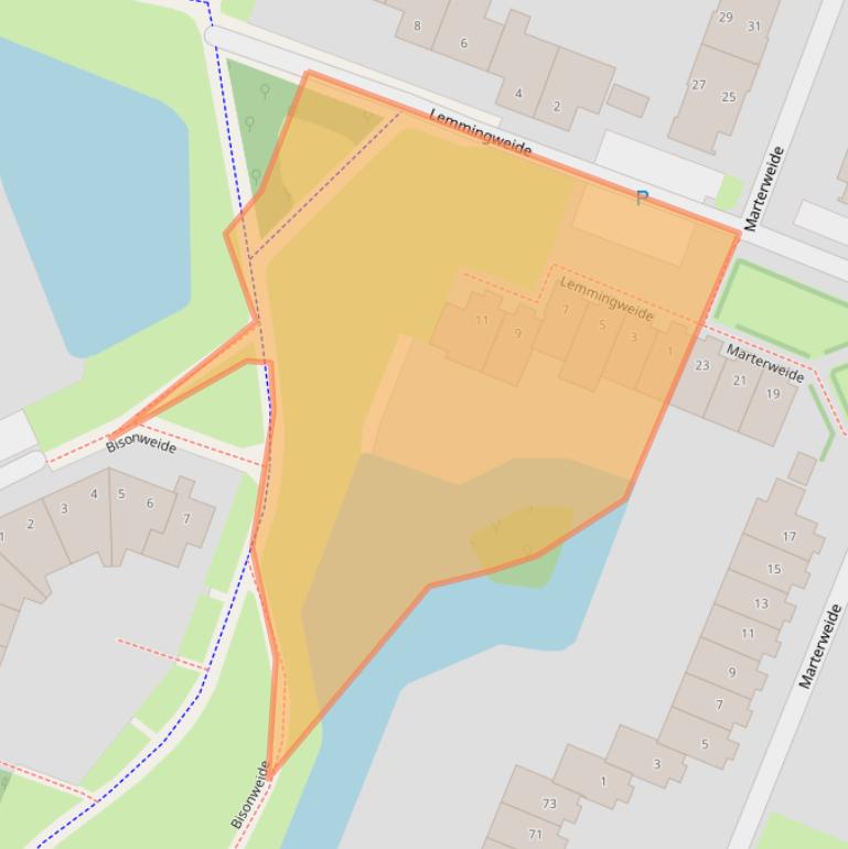 Kaart van postcodegebied 3437TS.