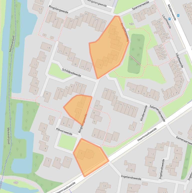 Kaart van postcodegebied 3437VC.