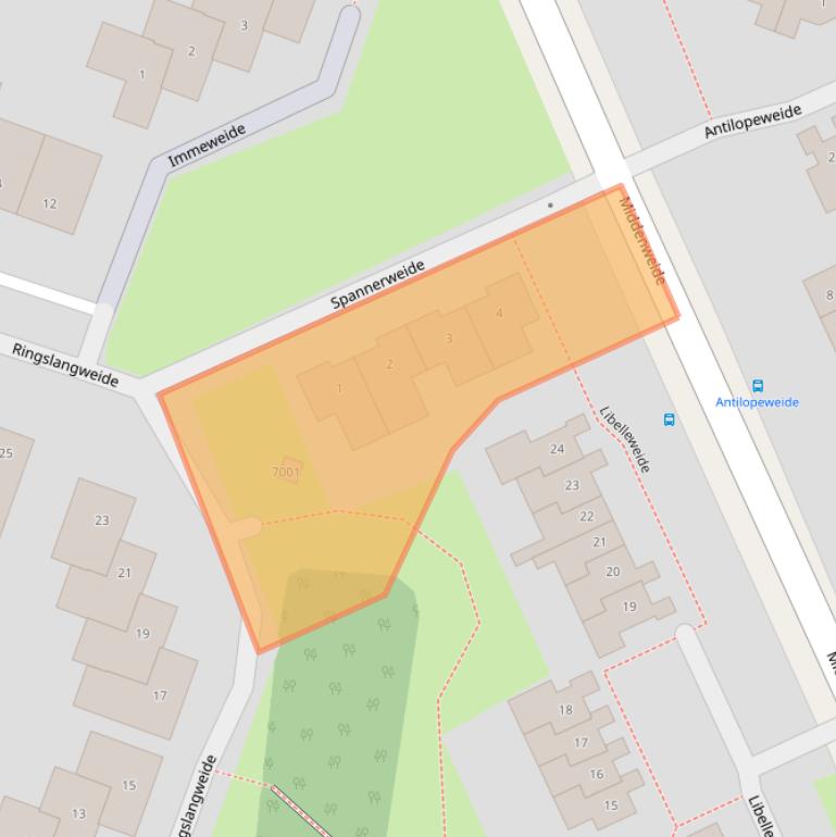 Kaart van postcodegebied 3437VK.