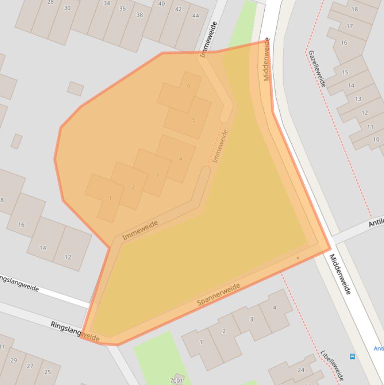 Kaart van postcodegebied 3437VL.