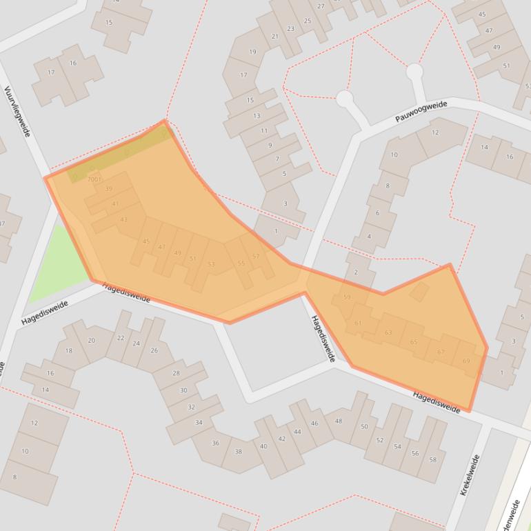Kaart van postcodegebied 3437VP.