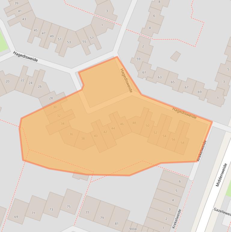 Kaart van postcodegebied 3437VS.