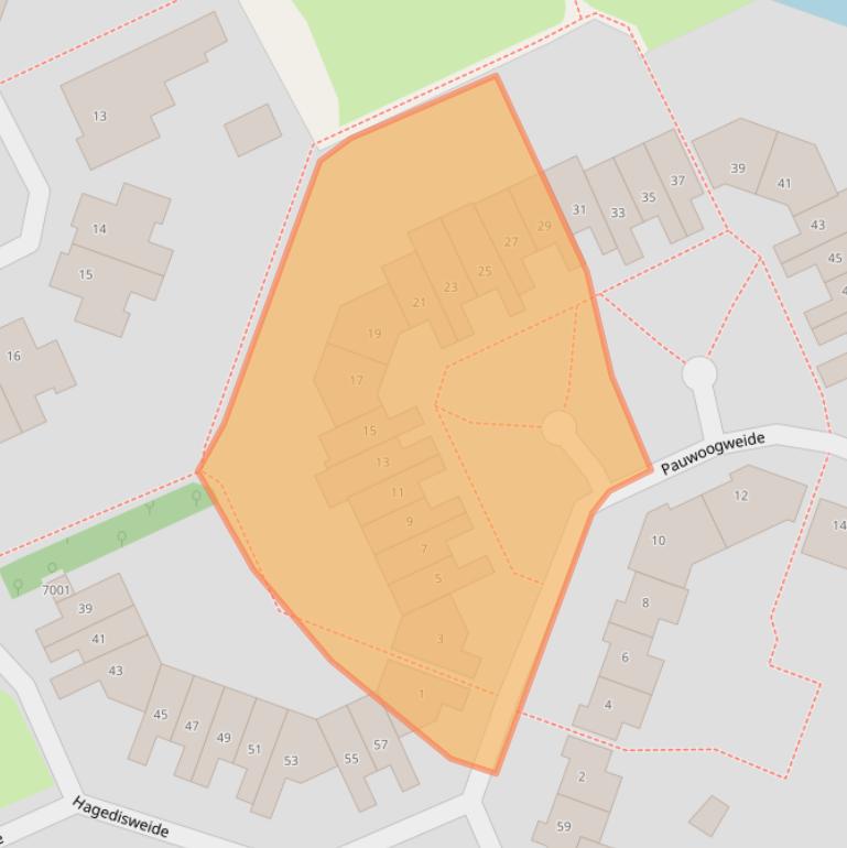 Kaart van postcodegebied 3437VV.