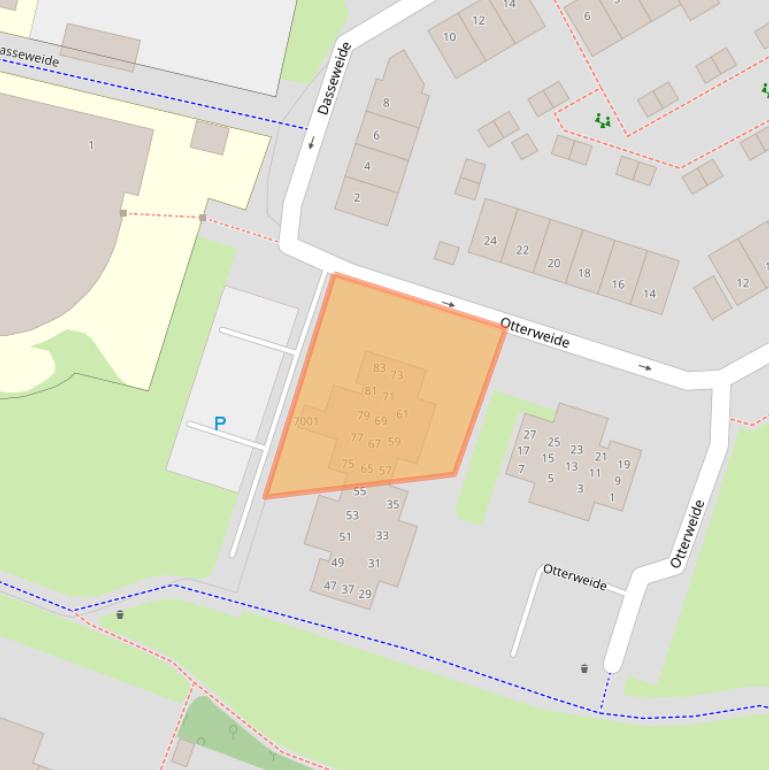 Kaart van postcodegebied 3437WE.