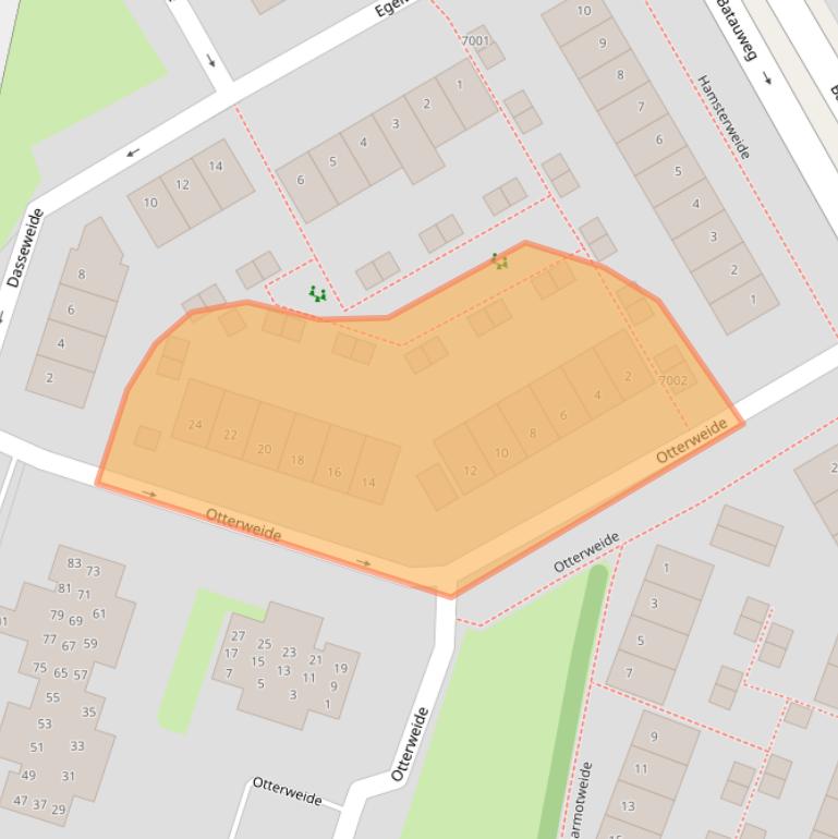 Kaart van postcodegebied 3437WG.