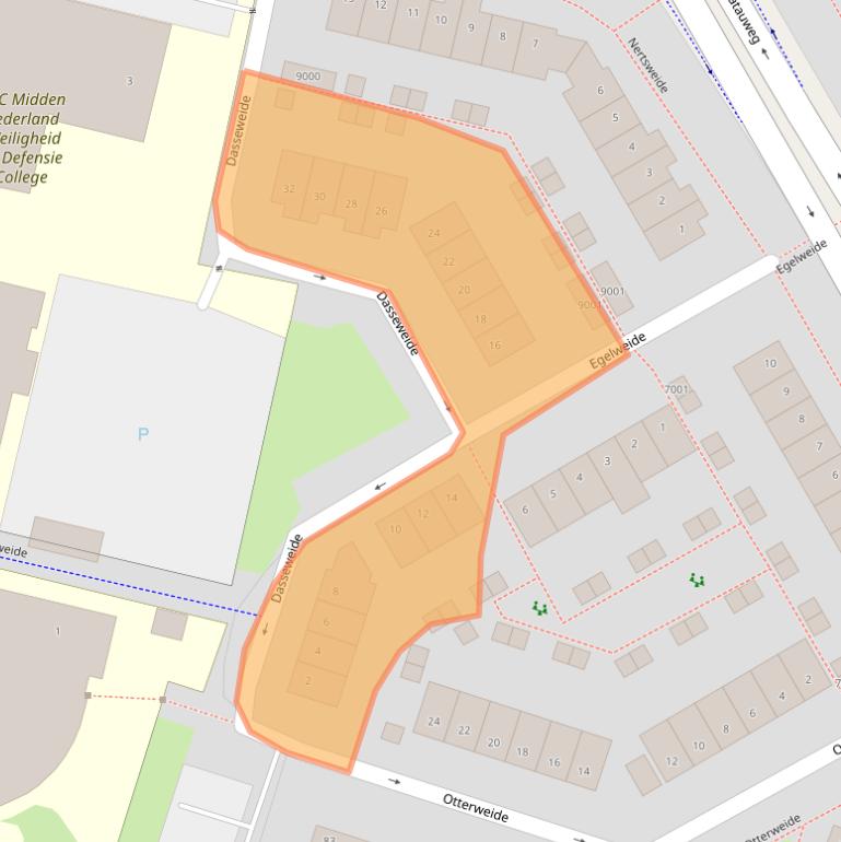 Kaart van postcodegebied 3437WL.