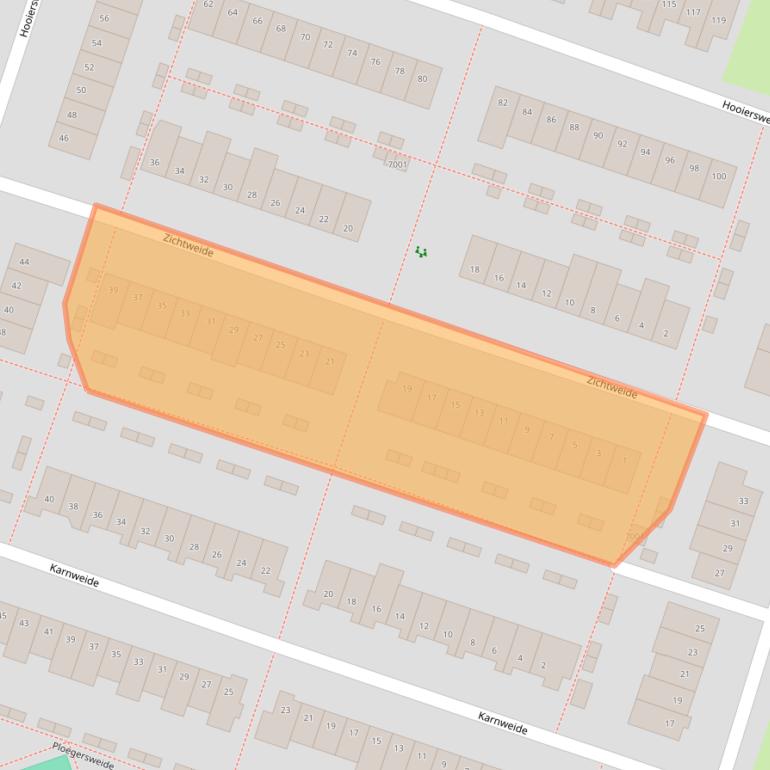 Kaart van postcodegebied 3437XE.