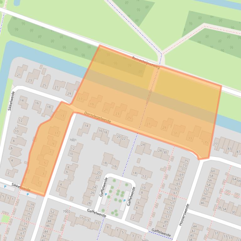 Kaart van postcodegebied 3437XL.