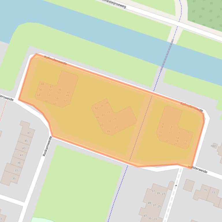 Kaart van postcodegebied 3437XS.