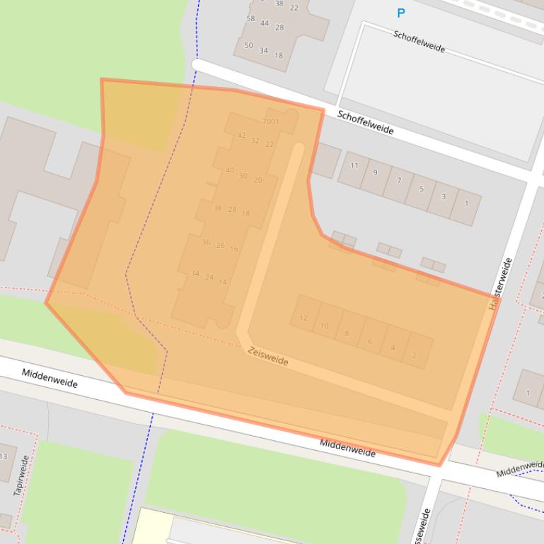 Kaart van postcodegebied 3437XW.