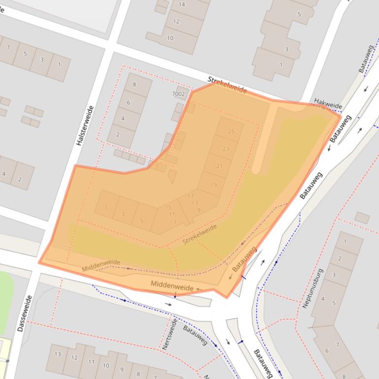 Kaart van postcodegebied 3437XX.