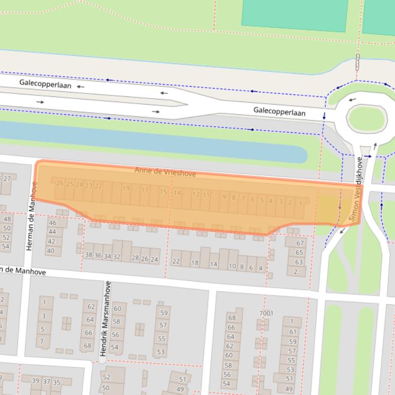 Kaart van postcodegebied 3437ZA.