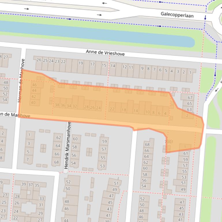 Kaart van postcodegebied 3437ZC.