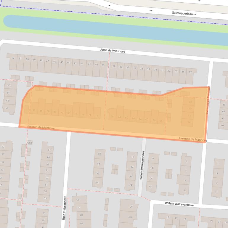 Kaart van postcodegebied 3437ZD.