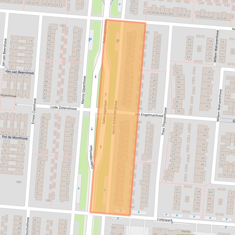 Kaart van postcodegebied 3437ZE.