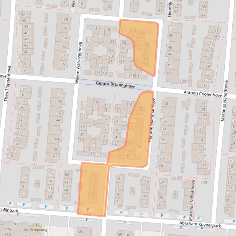 Kaart van postcodegebied 3437ZM.