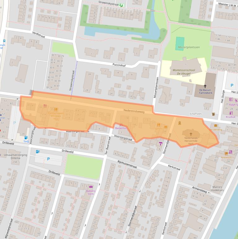 Kaart van postcodegebied 3438AA.