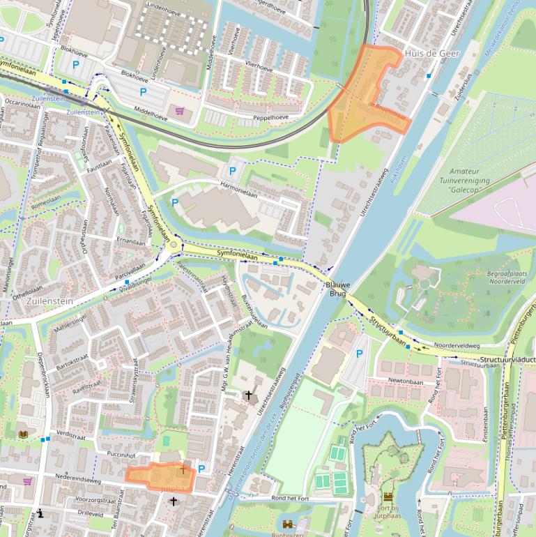 Kaart van postcodegebied 3438AD.