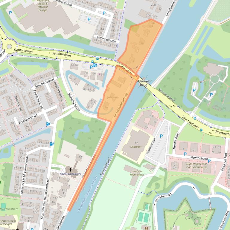 Kaart van postcodegebied 3438AL.