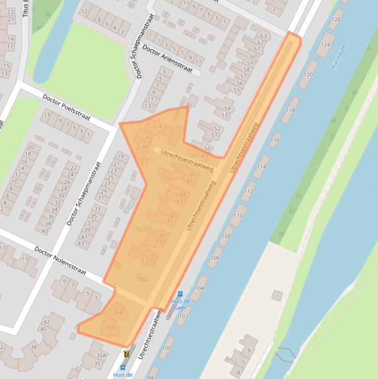 Kaart van postcodegebied 3438AN.