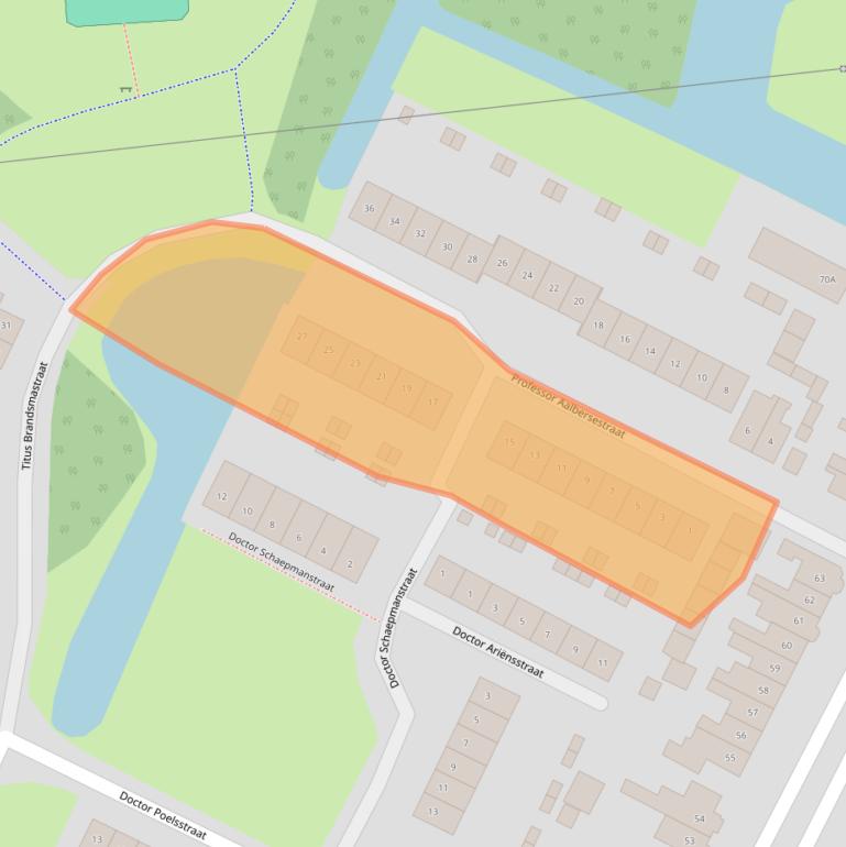 Kaart van postcodegebied 3438AT.