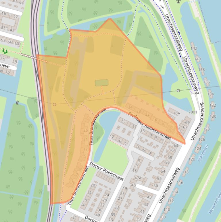 Kaart van postcodegebied 3438AV.