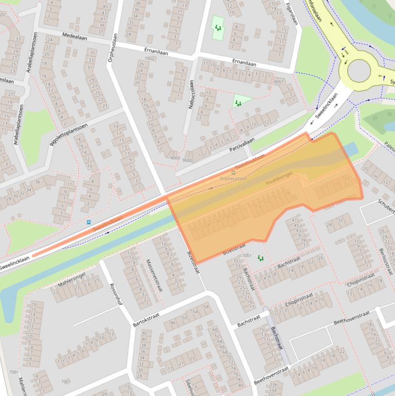 Kaart van postcodegebied 3438BC.