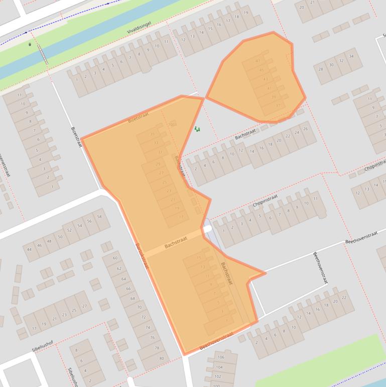 Kaart van postcodegebied 3438BM.