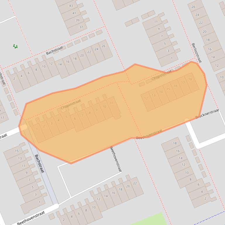 Kaart van postcodegebied 3438BP.