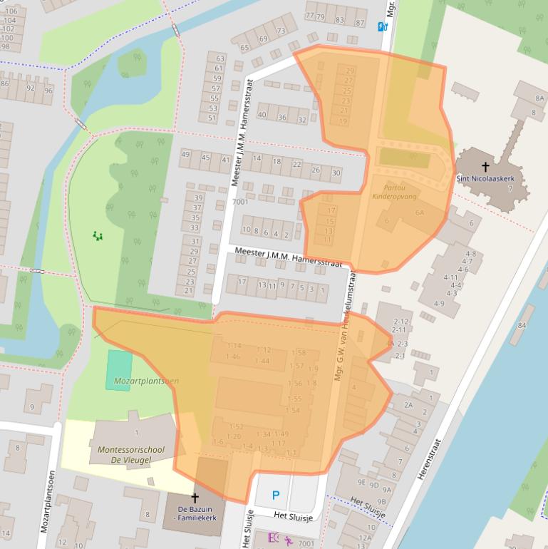 Kaart van postcodegebied 3438BS.