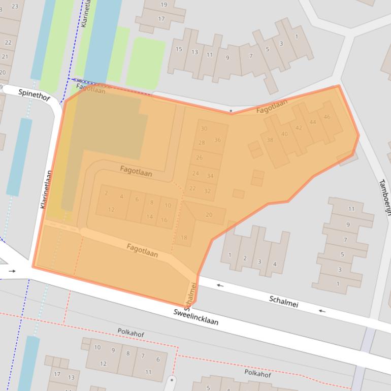 Kaart van postcodegebied 3438CG.