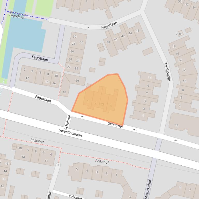 Kaart van postcodegebied 3438CK.