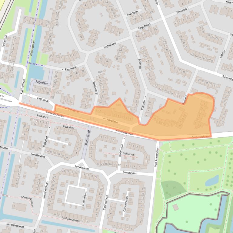 Kaart van postcodegebied 3438CN.
