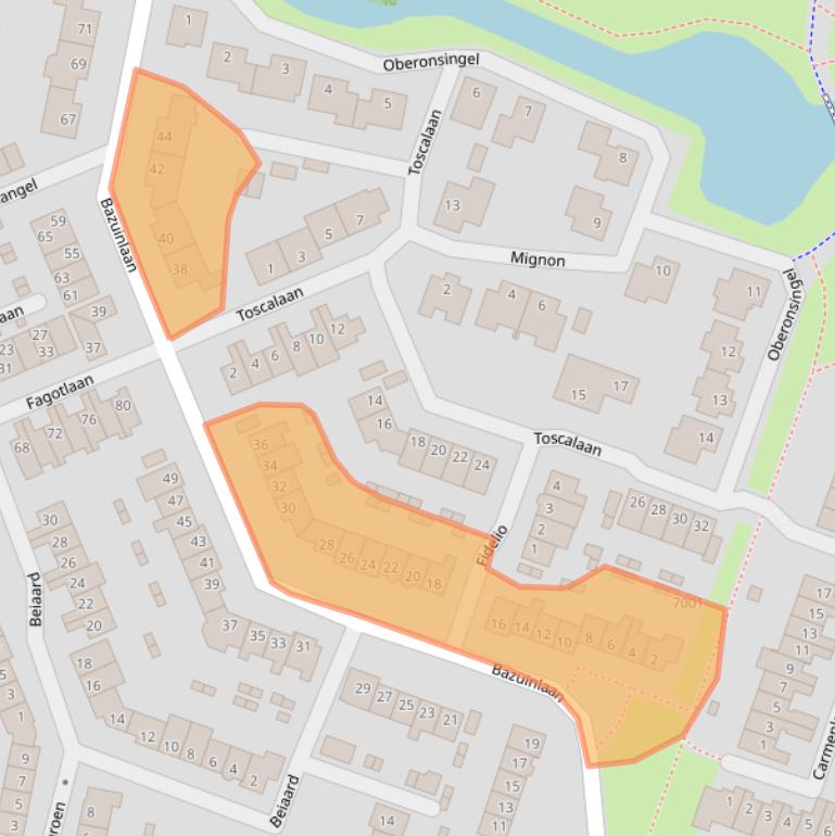 Kaart van postcodegebied 3438CT.