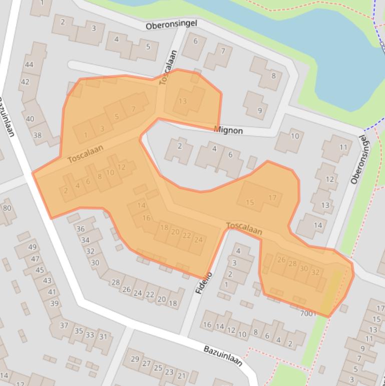 Kaart van postcodegebied 3438CW.