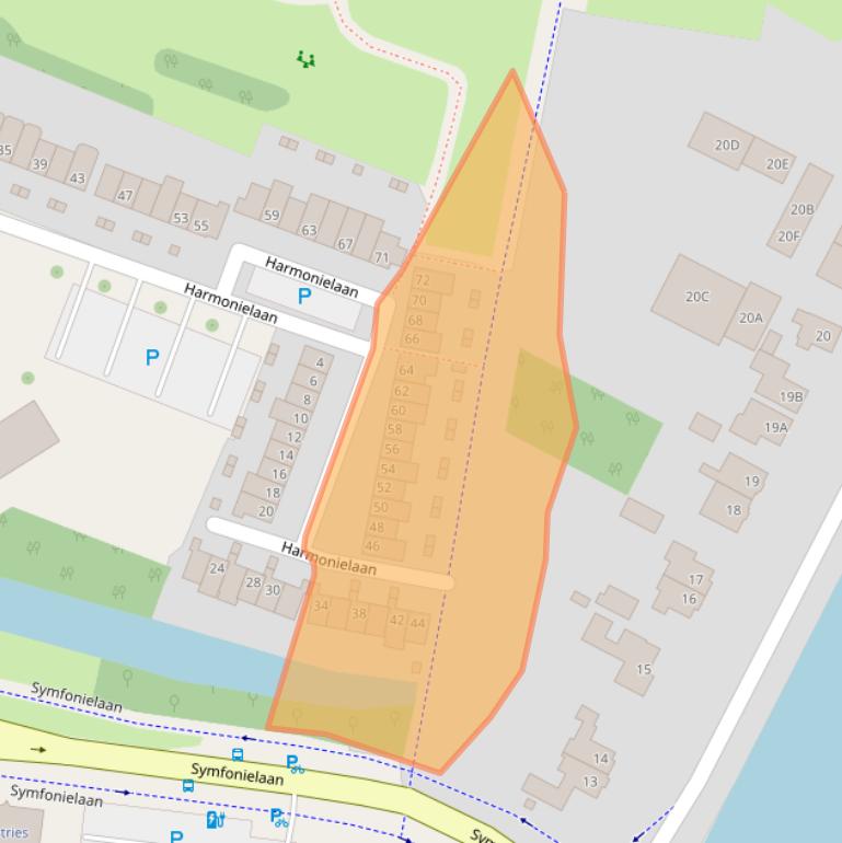 Kaart van postcodegebied 3438EC.