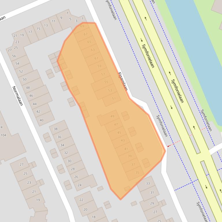 Kaart van postcodegebied 3438EM.