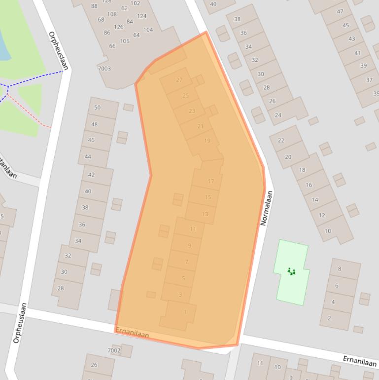 Kaart van postcodegebied 3438EN.