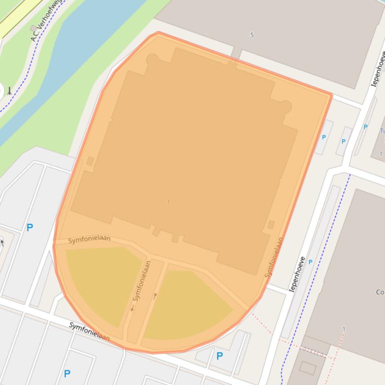 Kaart van postcodegebied 3438EW.