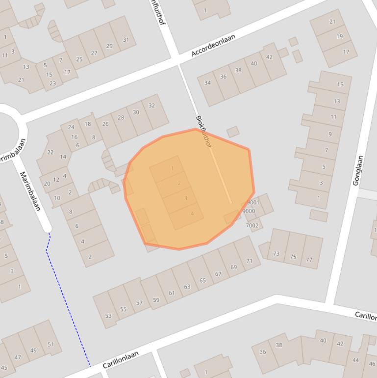 Kaart van postcodegebied 3438GG.