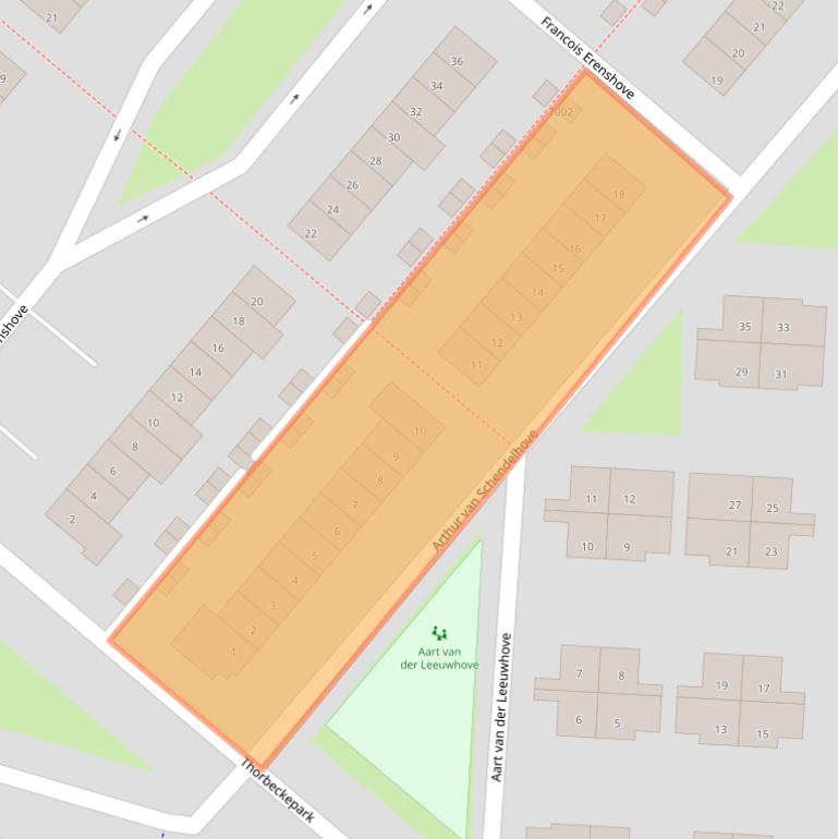 Kaart van postcodegebied 3438HE.