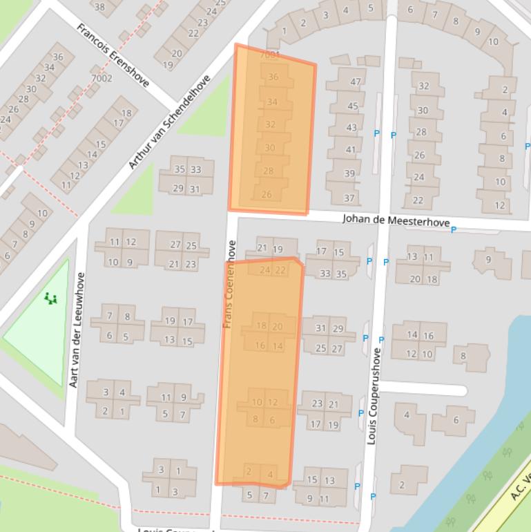 Kaart van postcodegebied 3438HK.