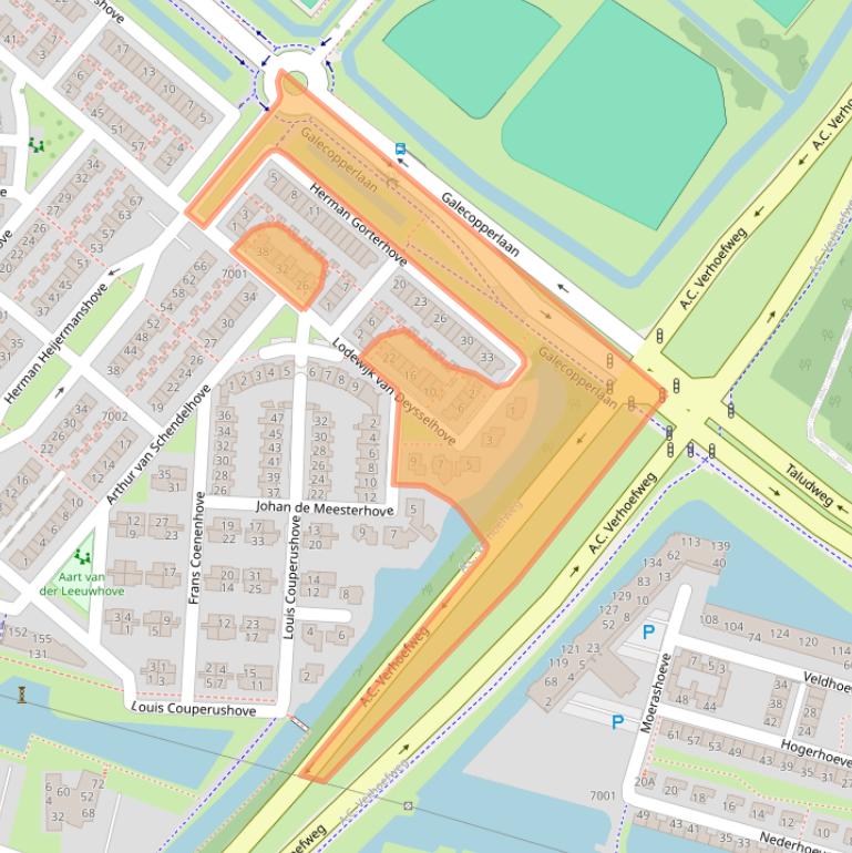 Kaart van postcodegebied 3438HS.