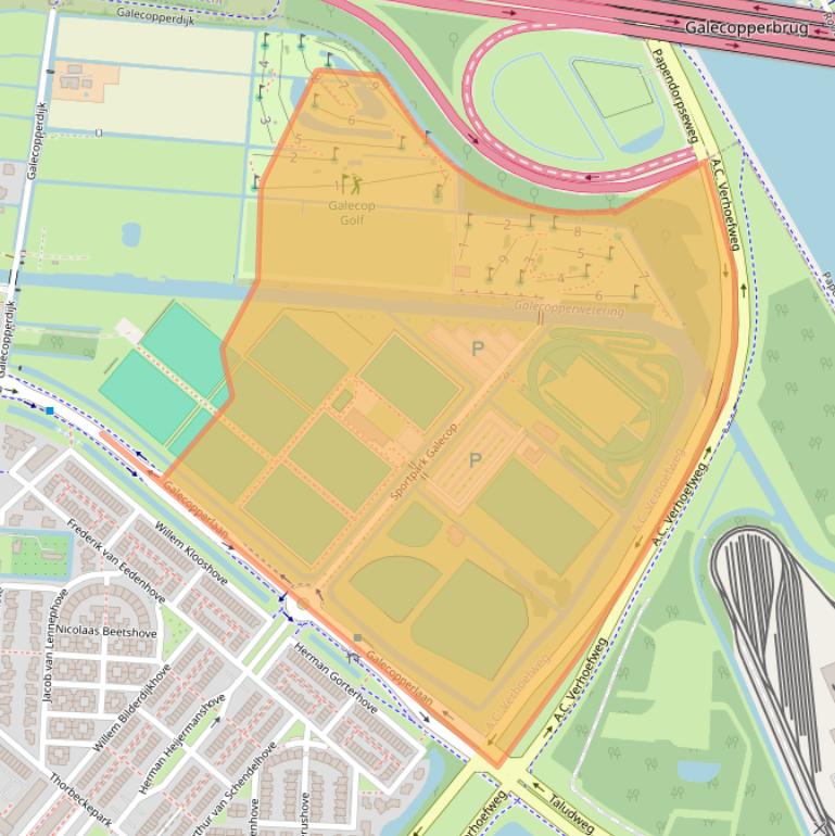 Kaart van postcodegebied 3438HX.